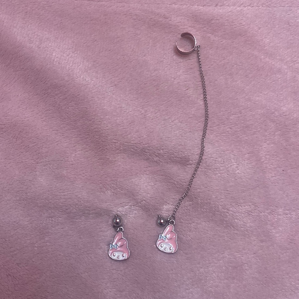 Hot Topic Sanrio Hello kitty and Friends My melody cute pink bows 🎀